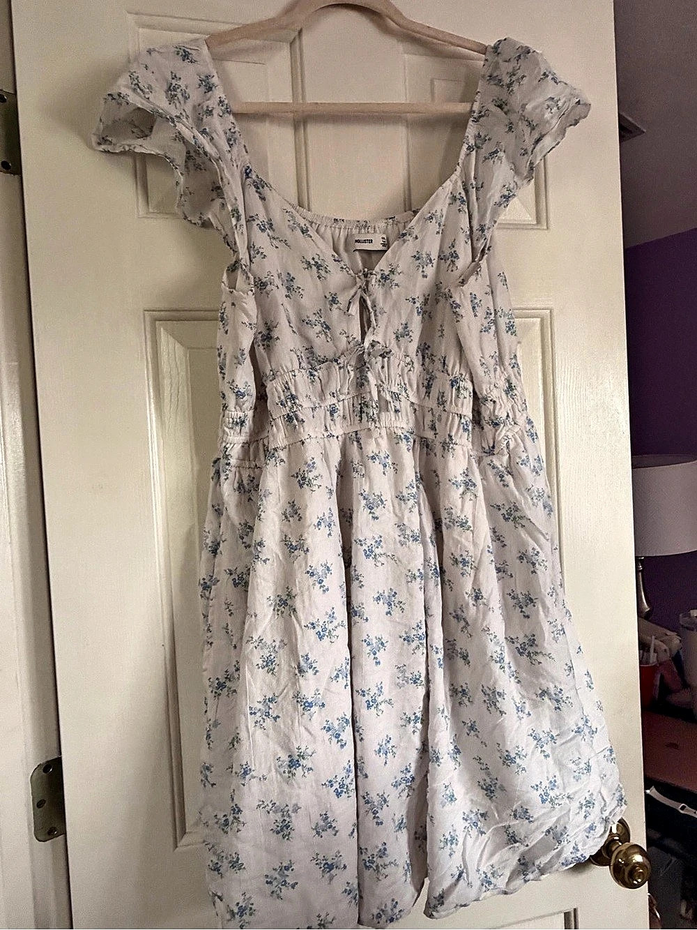 Hollister Smocked Bodice Mini Dress Floral Mini Dress XXL